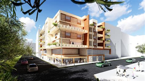 residential commercial building  behance