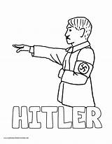 Hitler sketch template