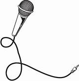 Microphone Mikrofon sketch template