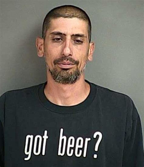 got beer and a dui charge man wearing beery t shirt arrested for