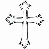 Crosses Three Coloring Pages Cross Clipartmag Drawing sketch template