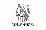 Oklahoma Flag Coloring Pages State Flags Kids sketch template