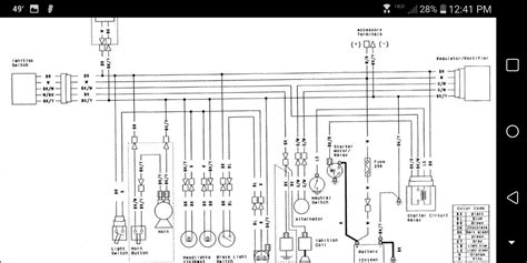 ignition switch wiring kawasaki wiring color code  yamaha big bear  wiring diagram