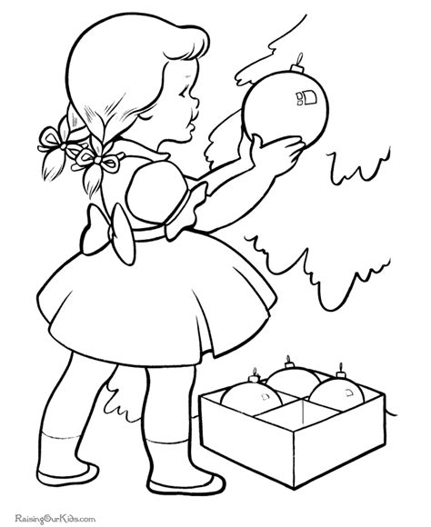 christmas decorations coloring pages