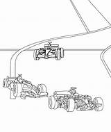 Coloring Race F1 Car Track Pages Cars Drawing Racing Getcolorings Getdrawings Sheets sketch template