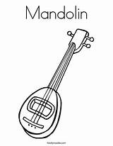 Coloring Mandolin Pages Twistynoodle Worksheet Noodle Change Twisty Style Customize sketch template