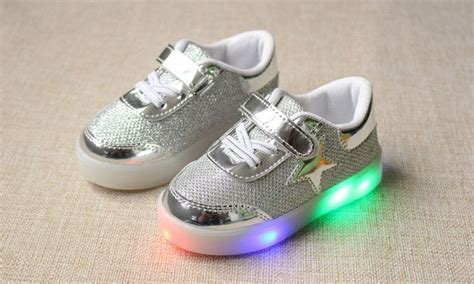 size    baby girls boy led light shoes toddler anti slip sports boots kids sneakers