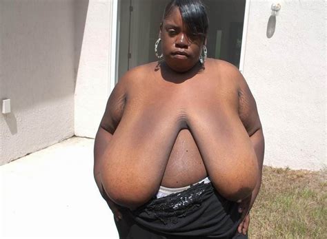 fat ebony showing her very huge boobs pichunter
