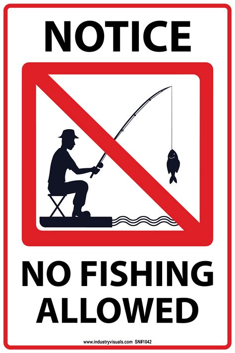 notice  fishing allowed industry visuals