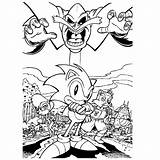 Eggman Hedgehog Ausmalbild Kleurplaten Letzte Sega sketch template