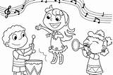 Coloring Pages Music Concert Musical Kids Annie Orchestra Children Themed Color Colouring Disney Playing Instrument Getcolorings Printable Instruments Getdrawings Categories sketch template