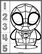 Counting Superheroes Rompecabezas Puzzles Prekautism Preschoolers Tracing Didactico Skills Preescolar Superheld Teach Ironman sketch template