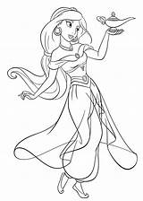 Jasmine Disney Princess Coloring Pages Walt Fanpop Characters sketch template