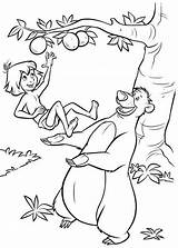 Coloring Pages Mowgli Baloo Jungle Book Disney Coloringpagesfortoddlers sketch template