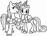 Pony Coloring Little Pages Princess Cadence Birthday Happy Colorings Getcolorings Printable Getdrawings Color Popular sketch template
