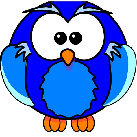 cute blue owl  png svg clip art  web  clip art png icon