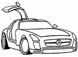 Sls Gt3 Carscoloring sketch template