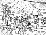 Moses Israelites Worshipping Idols Worshiping sketch template