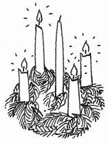 Advent Clipart Candle Clip Wreath Cliparts Episcopal Clipground Library Light sketch template
