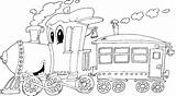 Locomotive Stylish Coloring sketch template