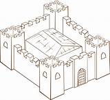 Fortress Fort Stronghold Cartoony Designlooter Fortification Onlinelabels sketch template
