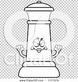 Chess Mascot Mad Queen Outlined Coloring Clipart Vector Cartoon Cory Thoman sketch template