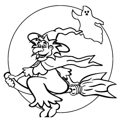 witches coloring pages outline  printable coloring pages