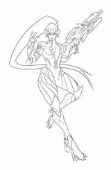 Overwatch Widowmaker Coloring Pages Template sketch template