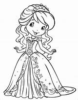 Coloring Strawberry Shortcake Pages Princess Coloringbay sketch template