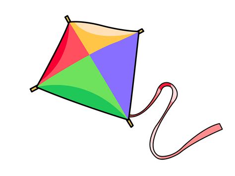 cartoon kite images clipart