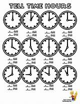 Tell Learn Boyama Yelkovan Akrep Hour Worksheet Ve Hurry Saat öğretimi Clocks sketch template