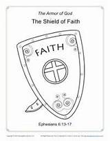 Faith Breastplate Righteousness Lesson Template Sundayschoolzone Commandments sketch template