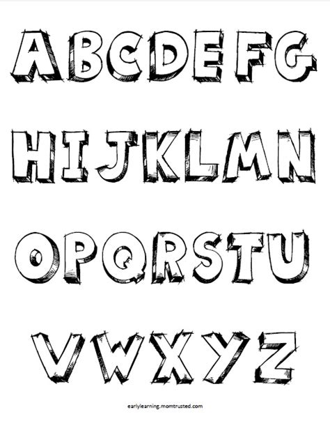 images  printable block letters alphabet large printable