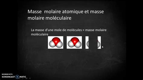 masses molaires youtube