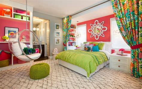 interior design beautiful homes  california  girls room paint