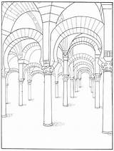 Mezquita Monumentos Andalucia Pinta Clase Hacer Andalucía Pintardibujo Publicada sketch template