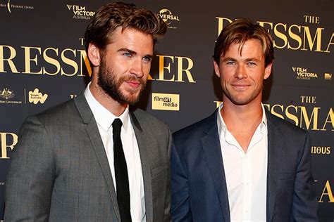 chris hemsworth supports brother liam at ‘the dressmaker