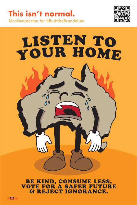 full gallery of advertising posters for the bush fire brandalism