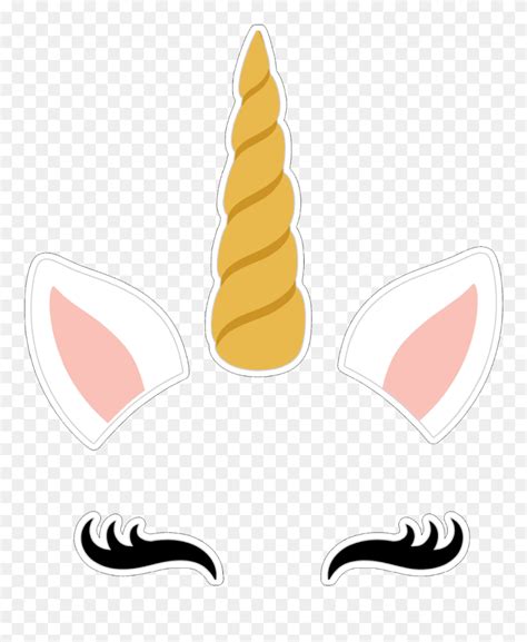 printable unicorn horn  ears template