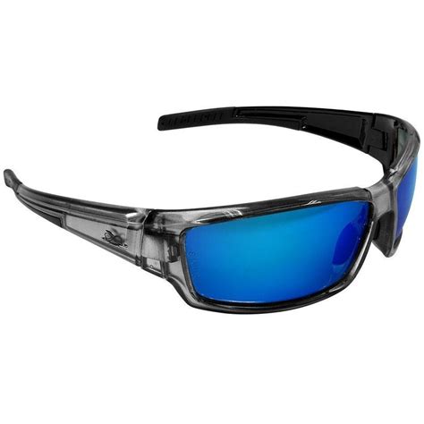 bullhead maki safety glasses with blue polarized mirror