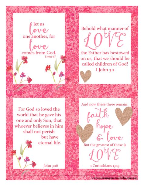 scripture love printables religious valentines valentines