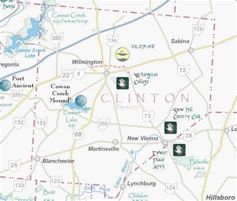 hidden ohio map guide clinton county map preview