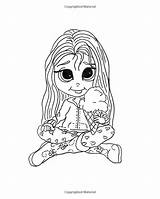 Coloring Pages Big Eyed Boo Sunshine Whimsical Lacy Volume Book Fairy Books Choose Board Cartoon sketch template