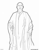 Potter Voldemort Draco Malfoy Colorier sketch template
