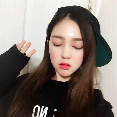 2016 Ulzzang Makeup Long Brown Hair Ulzzang Korean