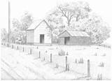 Coloring Outhouse Sketch Pages Template Farm Drawings Paintings sketch template