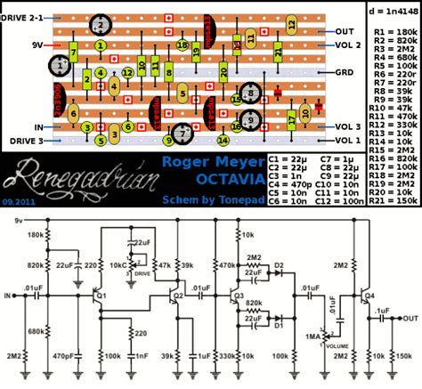 tonepad octaviaschem electronics projects dc circuit circuit