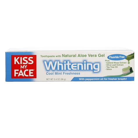kiss my face whitening organic aloe vera toothpaste