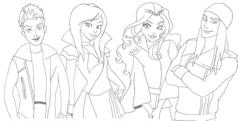 descendants  coloring pages mal  getdrawings