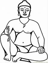 Buda Colorir Desenhos Goddesses Mahatma Ausmalbilder Outros sketch template